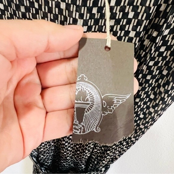 NWT Burning Torch Sleeveless Silk Dress with Sequin Belt in Women's Size XS - Picture 12 of 12